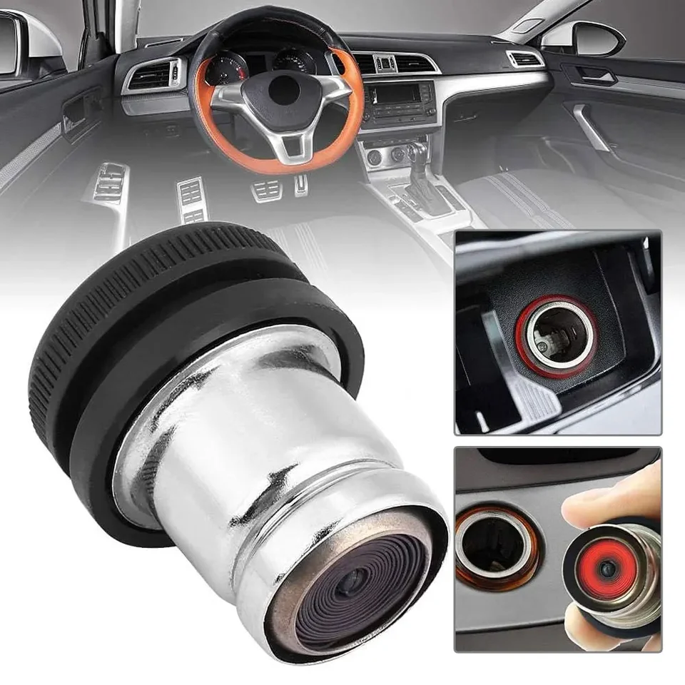 Auto sigarettenaansteker 12V 20mm stekker drukknop vervanging voor de meeste autovoertuigen zwart-Sigarettenaansteker Voor