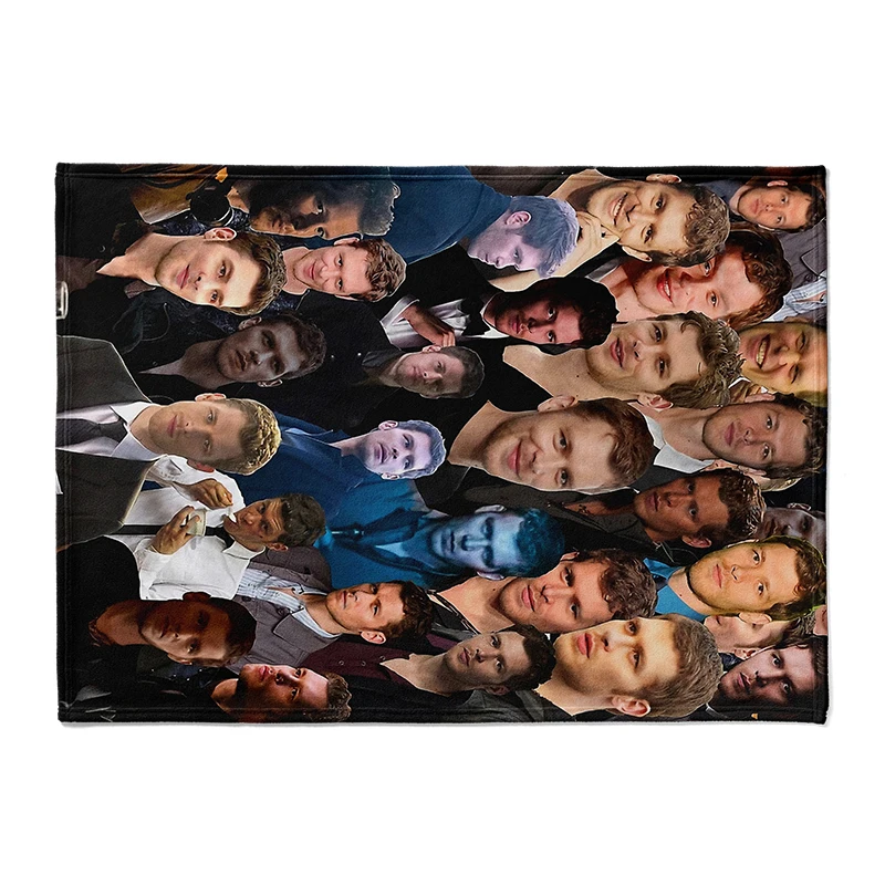 

Gaslight Gatekeep Girlboss Joseph Morgan Photo Collage Blanket for Women Men Girls Boys Kids Pets Dogs Cats Couch Sofa
