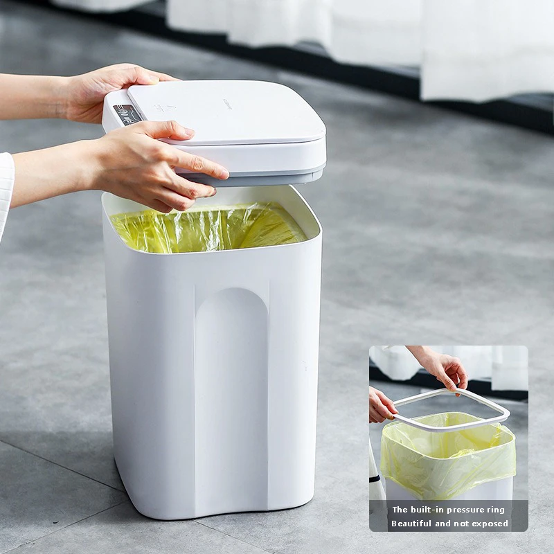 16L Automatic Sensor Dustbin Electric Waste Bin Waterproof Wastebasket