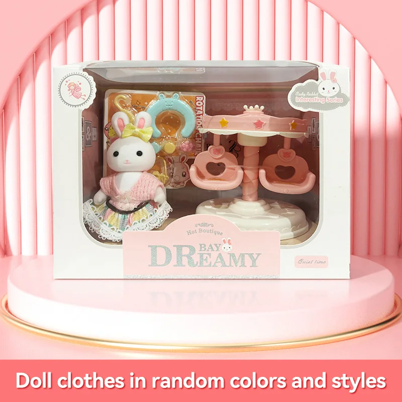 Charming Little Rabbit Play Set for Kids - Perfect Birthday Gift for Indoor Fun and Parent-Child Bonding