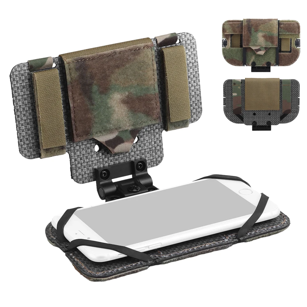 

Tactical Phone Pouch Molle Airsoft Military Chest Foldable Rack Phone Map Case Outdoor Camping Hunting Navigation Board