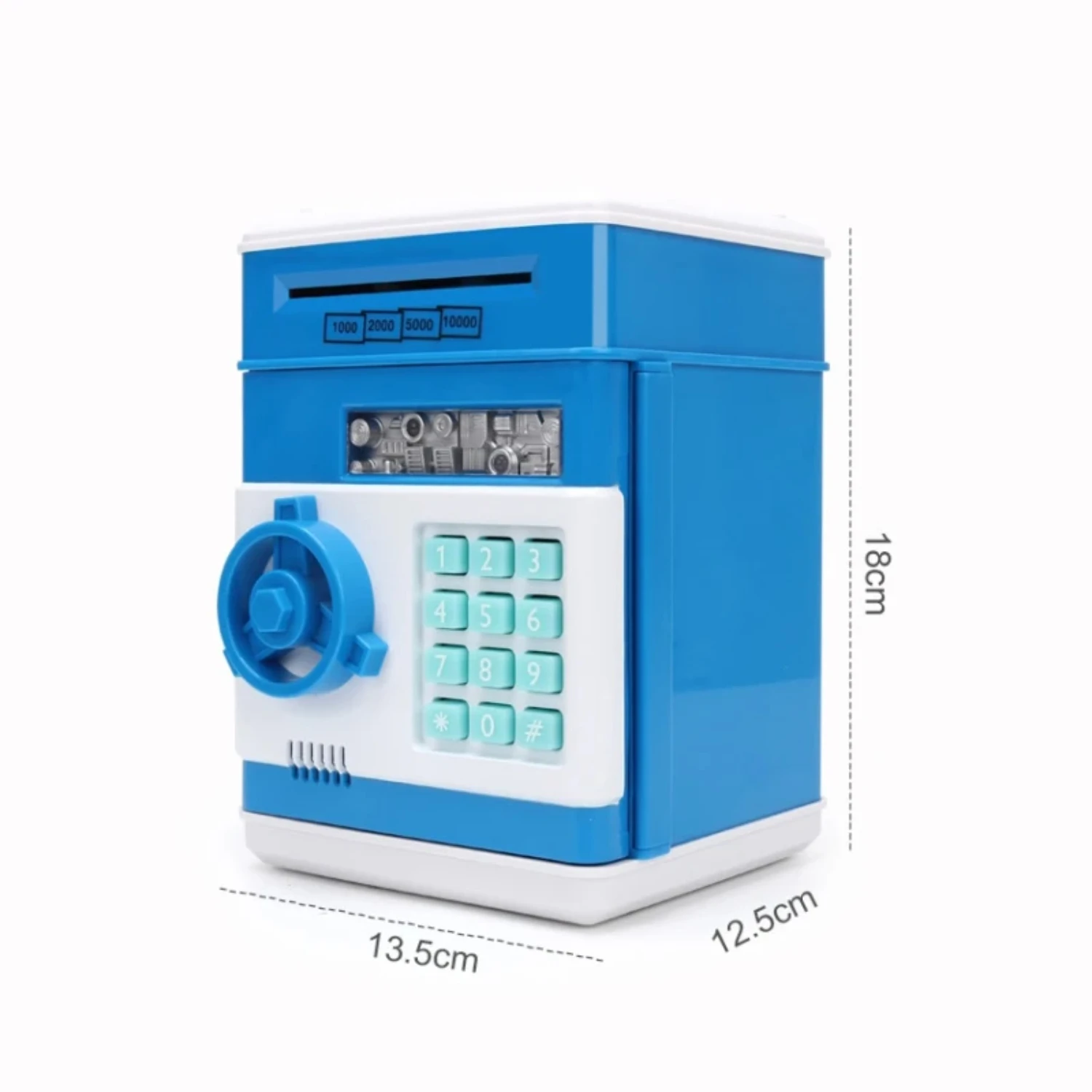 Electronic Piggy Bank Safe Box Money Boxes For Children Digital Coins Cash Saving Safe Deposit Mini ATM Machine Kid Xmas Gifts 6