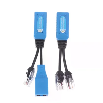 1Set Kit cavo POE RJ45 Splitter Combiner CCTV Cavo adattatore POE Cavo di alimentazione passivo per telecamera IP