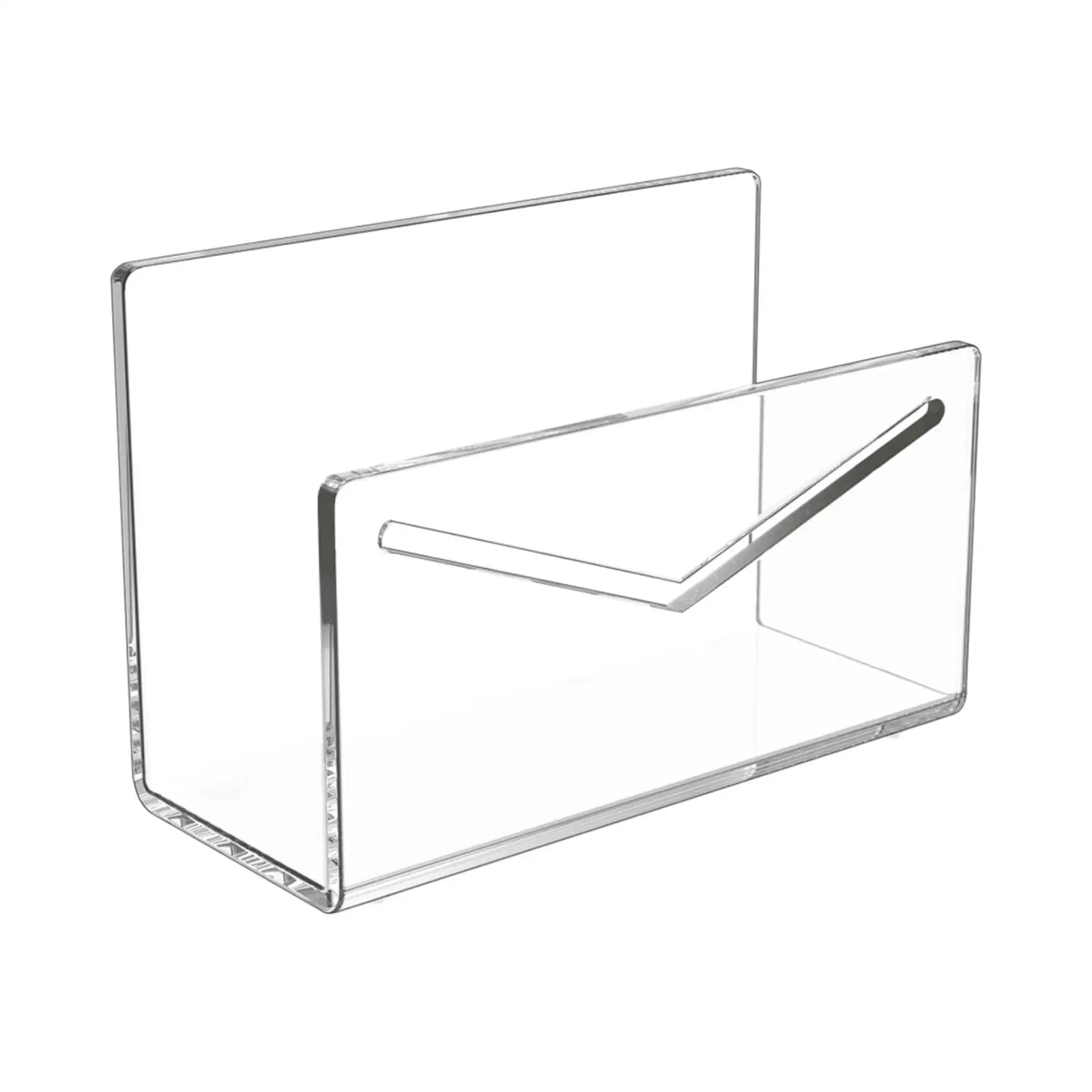 Acrylic Mail Holder File Organizer Clear Letter Holder Envelope Holder Countertop Acrylic Mail Sorter for Countertop Desk Home