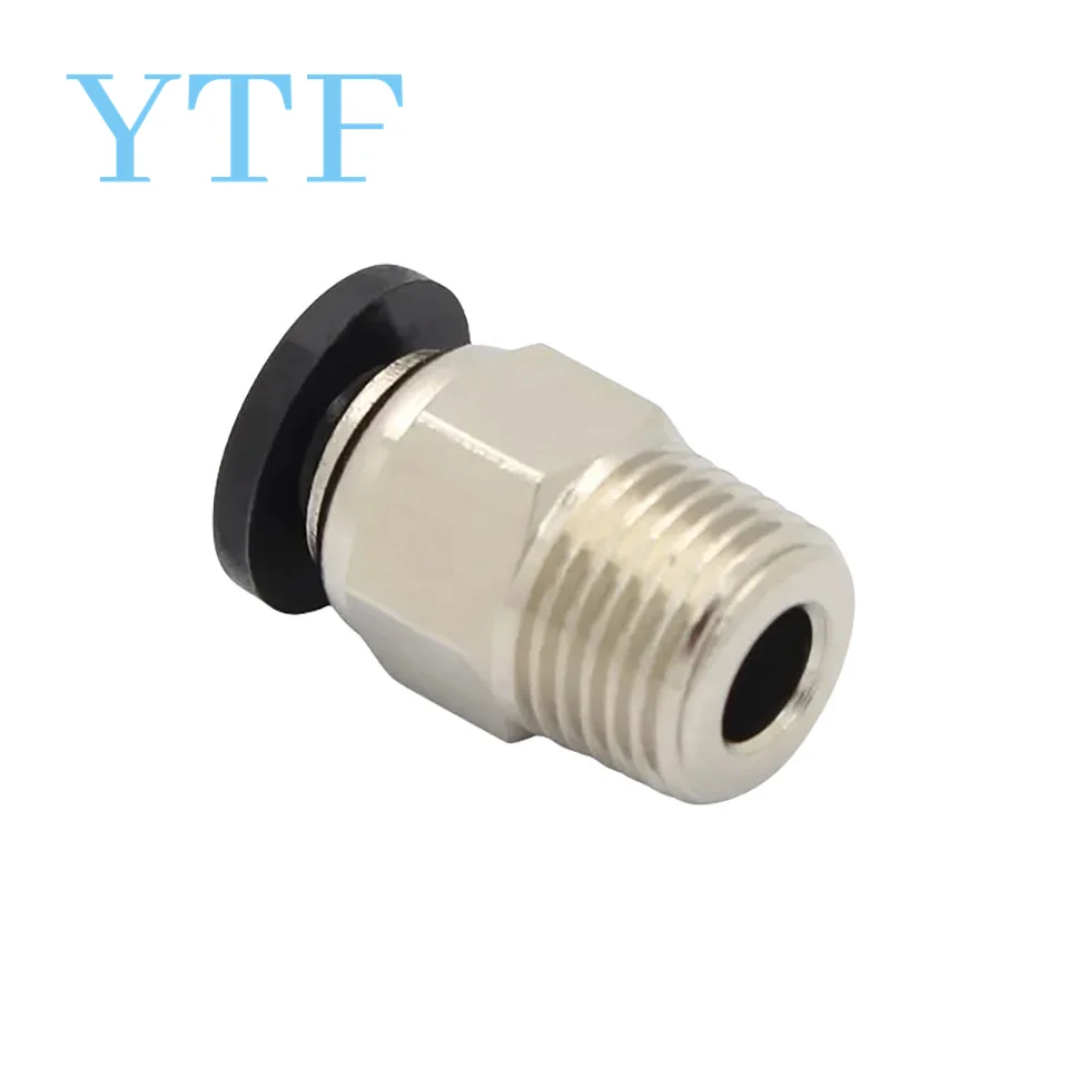 5pcs 3D Printer Parts Through V6 Quick Connector Feed Pipe Connector M4 Diameter M10 Thread Fittings PC4-01 - 6