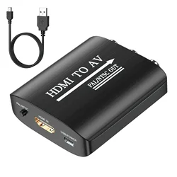 Universal HDMI to RCA Converter with PAL/NTSC Support (With USB line)