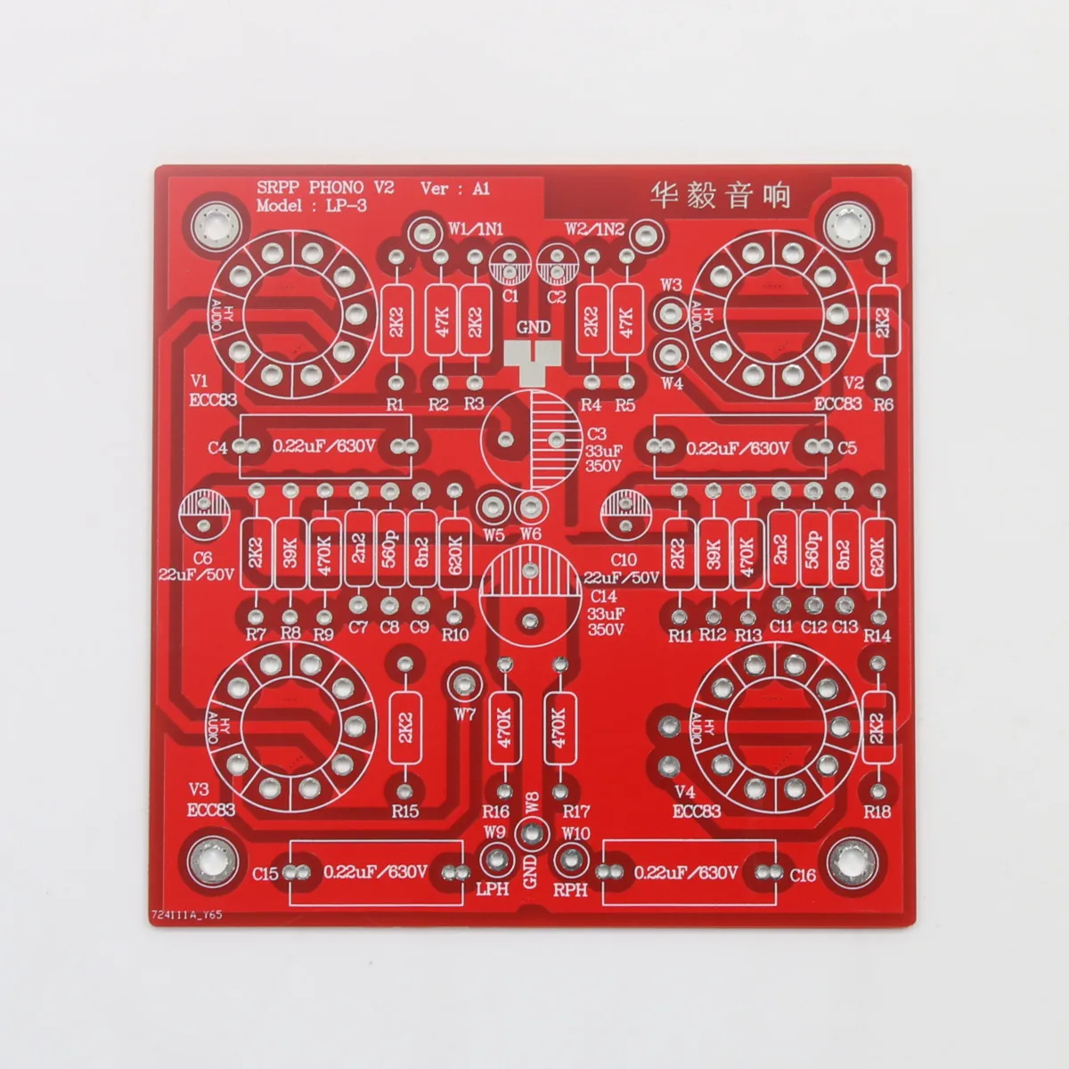 

HiFi ECC83 Vacuum Tube SRPP MM Phono Sound Amplifier Board PCB Based on AUDIO NOTE Circuit