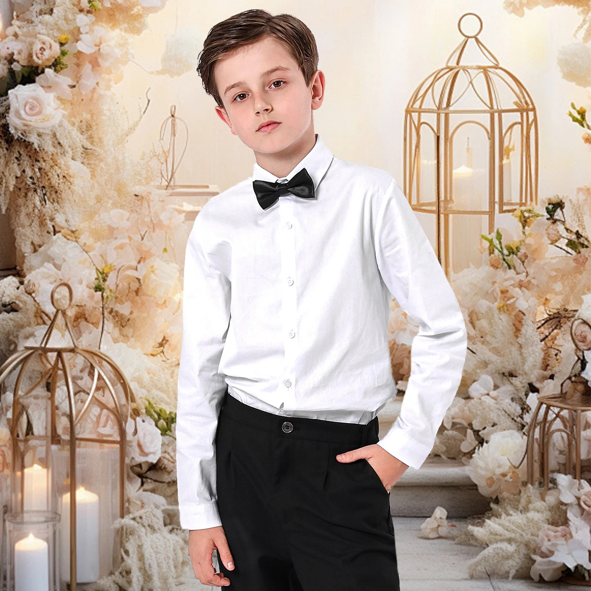 green emerald velvet dress MARCELLO (Style 6700-Y) - Tuxedo Shirt Package main image 0