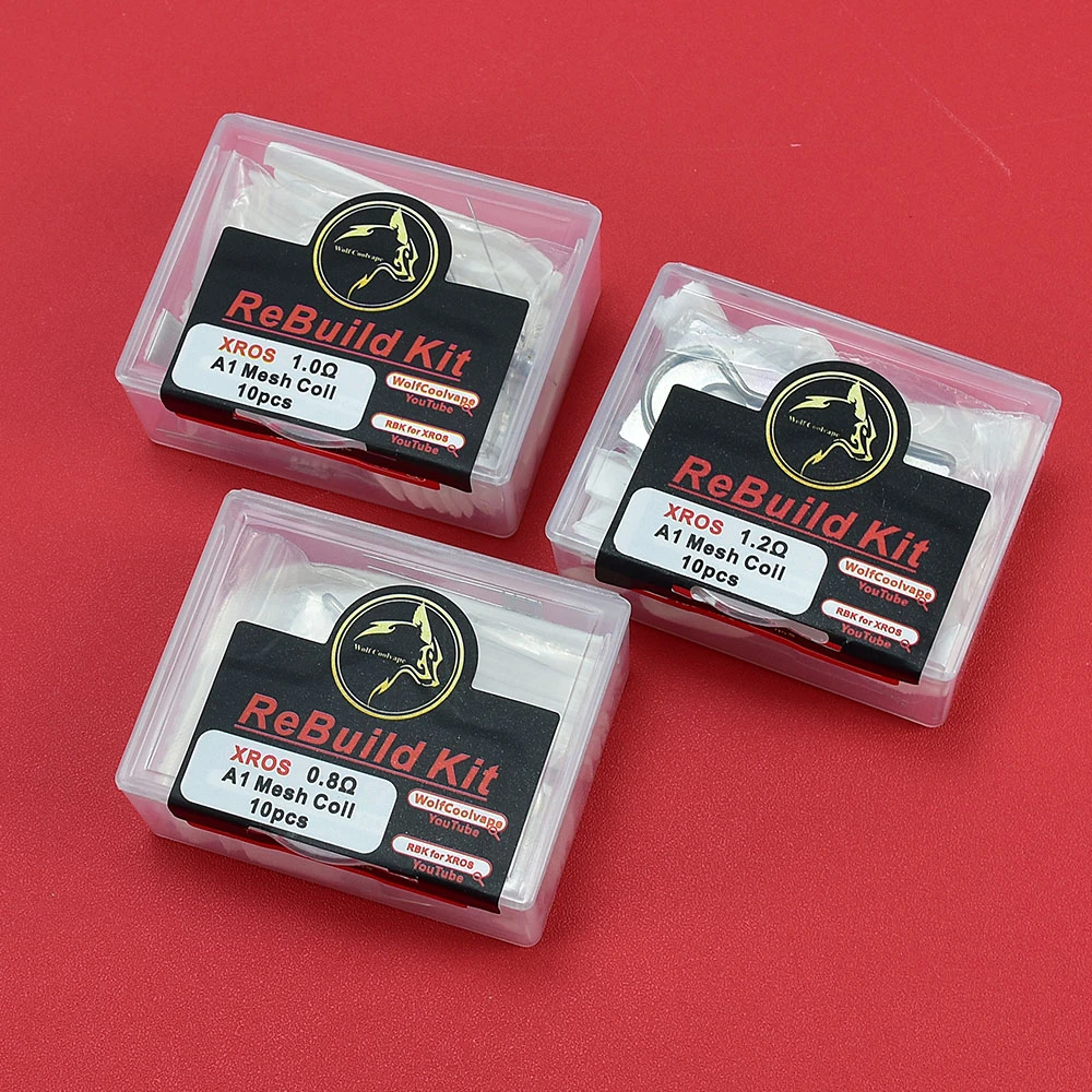 DIY Kit Rebuild RBK PARA XROS A1 Malha 0.8/1.2/1.0ohm 10pcs casa diy