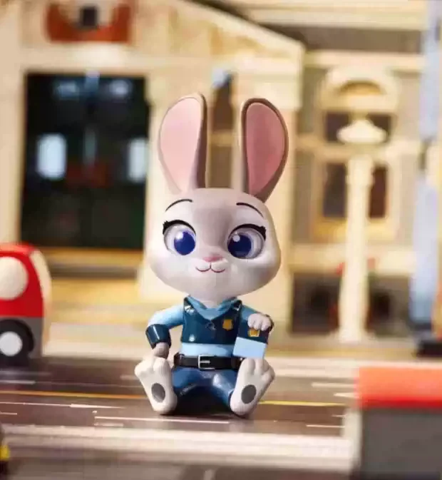 thumbnail image 1 of Colección de decoración de escritorio de moda Kawaii Miniso Kawaii Animation Cartoon Disney Zootopia Series Muñeca ciega sentada obedientemente, 1 of 5