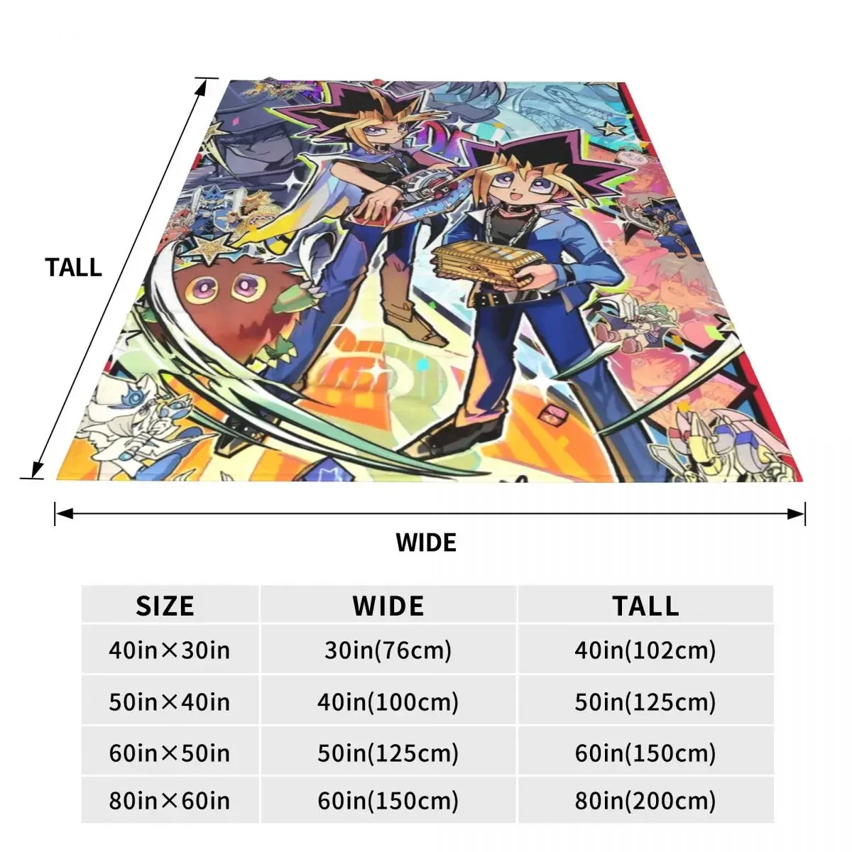 YuGiOh! Card Game Anime Knitted Blanket Coral Fleece Plush Yugi Muto Cartoon Super Warm Throw Blanket for Bedding Couch Bed Rug 6