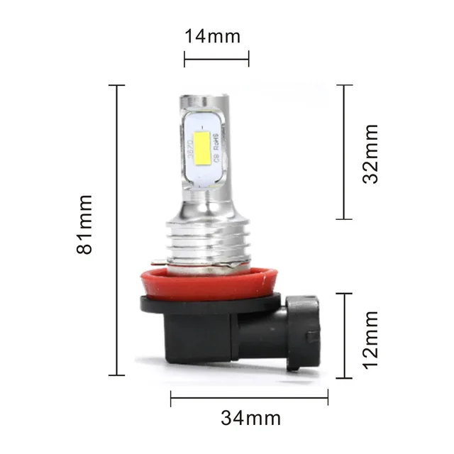 Faro LED Canbus para coche, Luz antiniebla con CHIP CSP, 20000LM, 4300K, 8000K, HB3, HB4, 3000, 9005, 9006, H3, H1, H8, H4, H11, H9 - Imagen 3