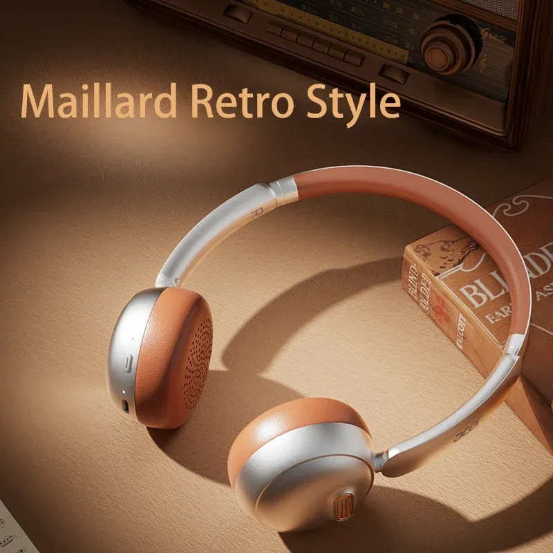 Acer OHW111 INS Retro Style Bluetooth Headphones Over Ear Wireless Earphone Bluetooth 5.4 HIFI Stereo Headset Gamer 70H Playtime