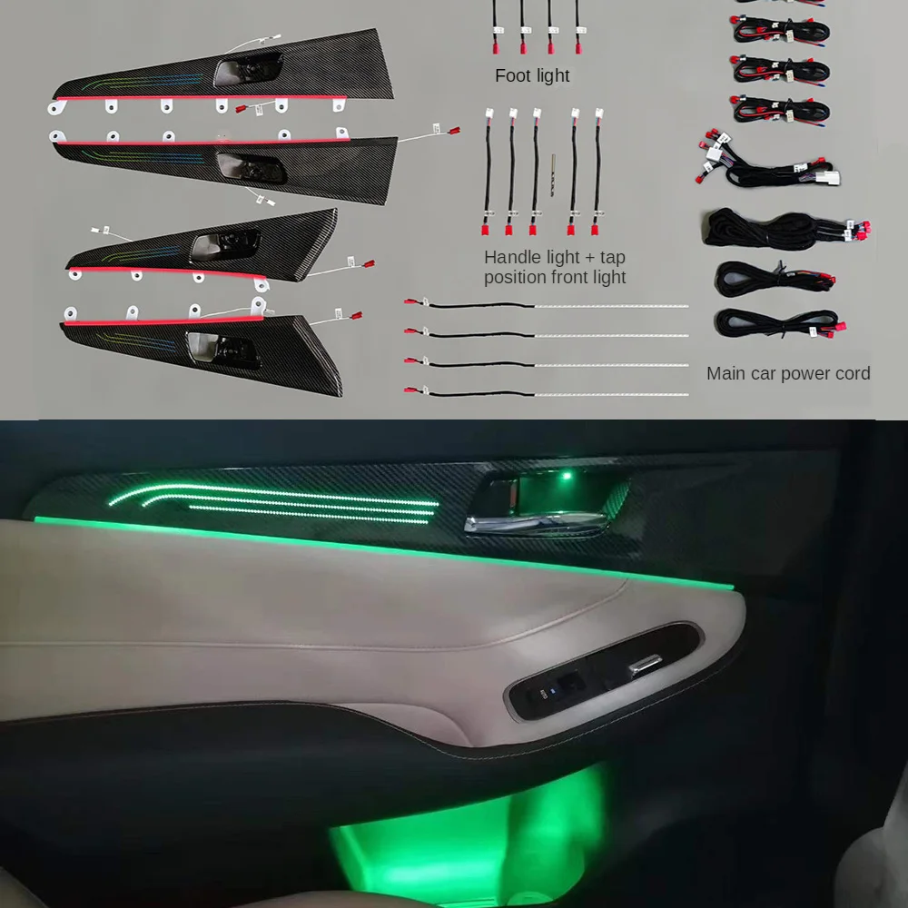 

For Toyota Crown 2015-2018 64 colors dedicated Atmosphere Light LED Footwell Central control lamp Full car Ambient ligh