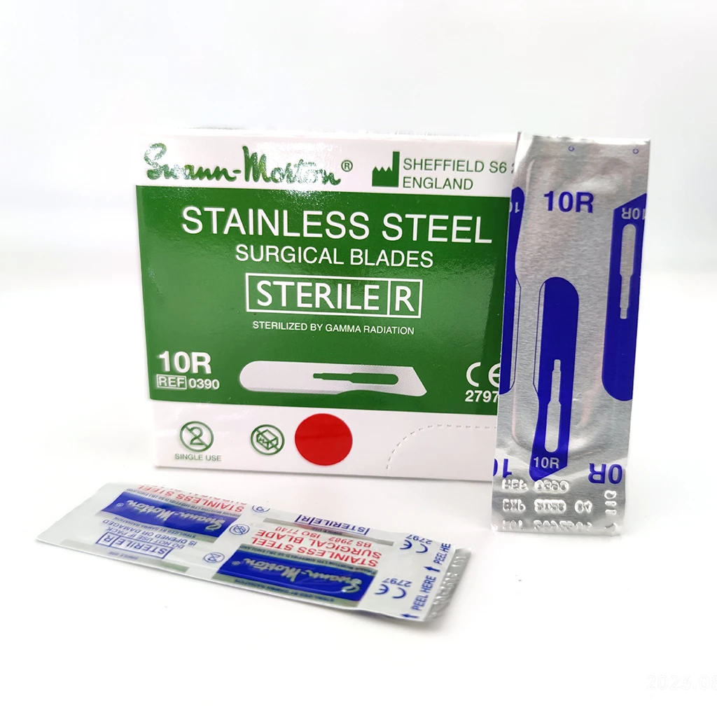 10Pcs Stainless Steel Blades  NO.10R Sterilization  Independent Packaging Produced in the UK 3