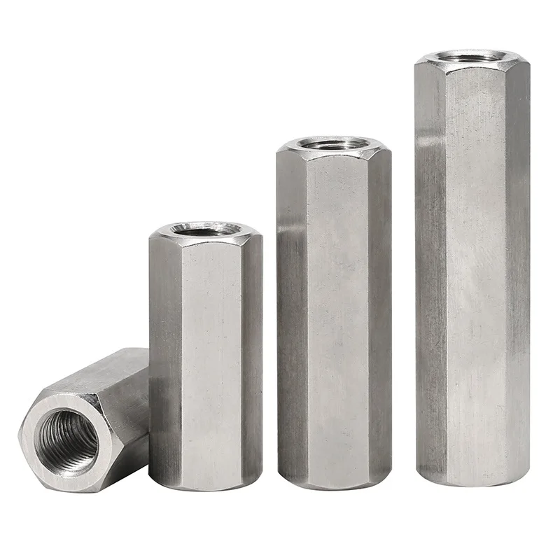 Zinc Plated Long Nut Allthread Rod Connector Nuts - Hex Coupling Nuts ...