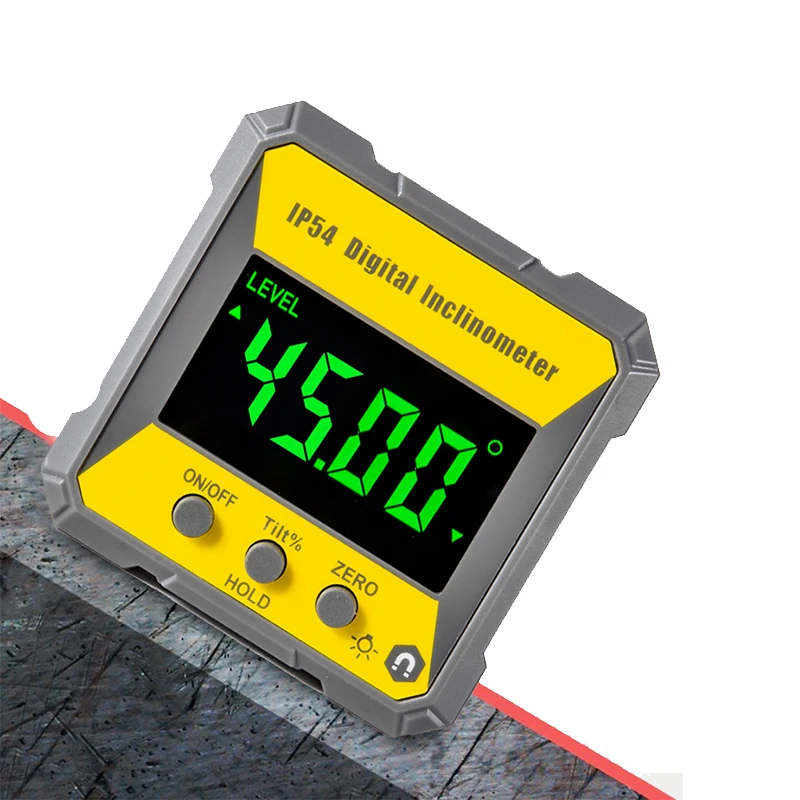 Digital Level Angle Gauge 360&deg; Mini Measuring Digital Inclinometer With Magnetic Base Electronic Universal Bevel Protractor digital angle protractor,level gauge,digital angle meter,digital inclinometer,digital level