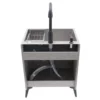Stainless steel Kitchen sink Laundry Sink W/ Cabinet and Faucet alloy Cabinet for Laundry Utility Room Laundry Tub 5