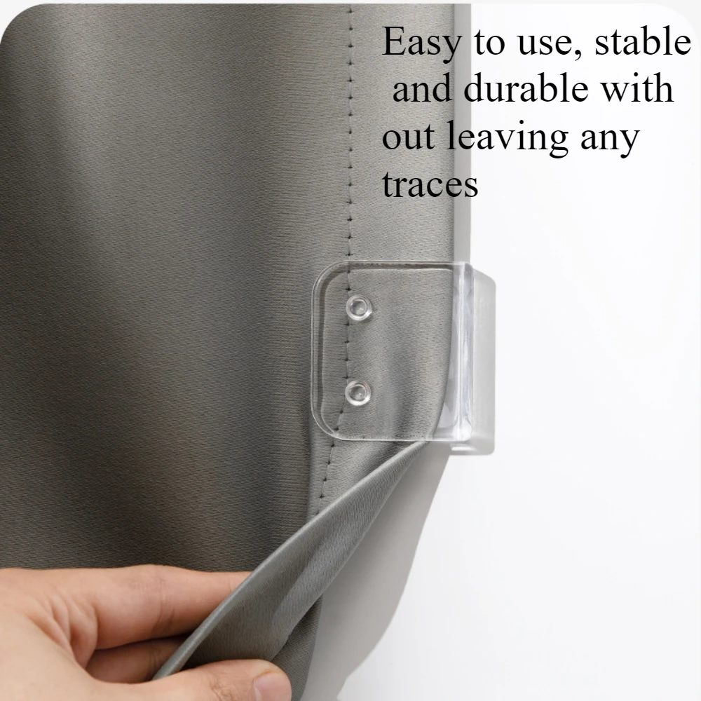 2/4PCS non perforated shower curtains, curtain buckles, door curtains, windproof clips, storage buckles, bathroom specific