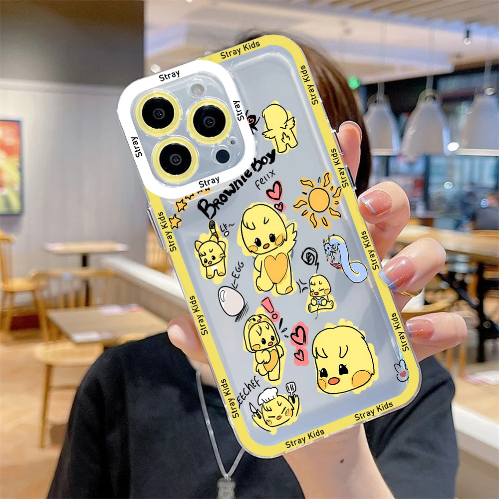 thumbnail image 1 of Funda de teléfono para iPhone 15 14 13 12 11 Mini Pro Max X XR XSMax 6S 6 7 8 Plus SE20 s-tray cubierta transparente de dibujos animados para niños, 1 of 4
