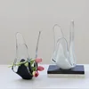 Glass Craft Transparent Geometric Desktop Storage Container Fruit Tray Flower Vase Glass Ornament Room Decoration Accessories 1