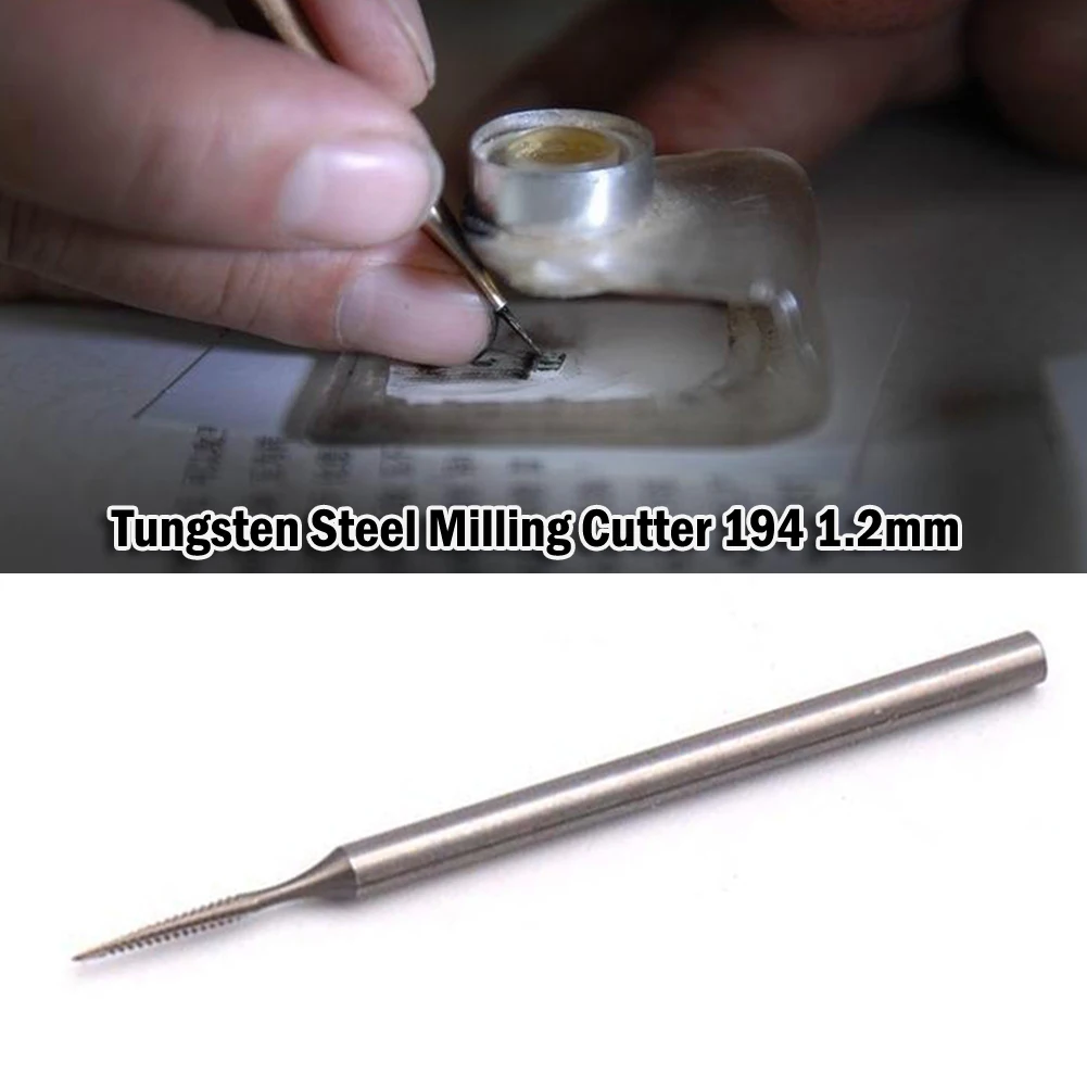 

Tungsten Steel Grinding Head Engraving End 2.35mm Shank Milling Cutter Burrs Woodworking Carving Tool 194 Router Bit 194 1.2mm