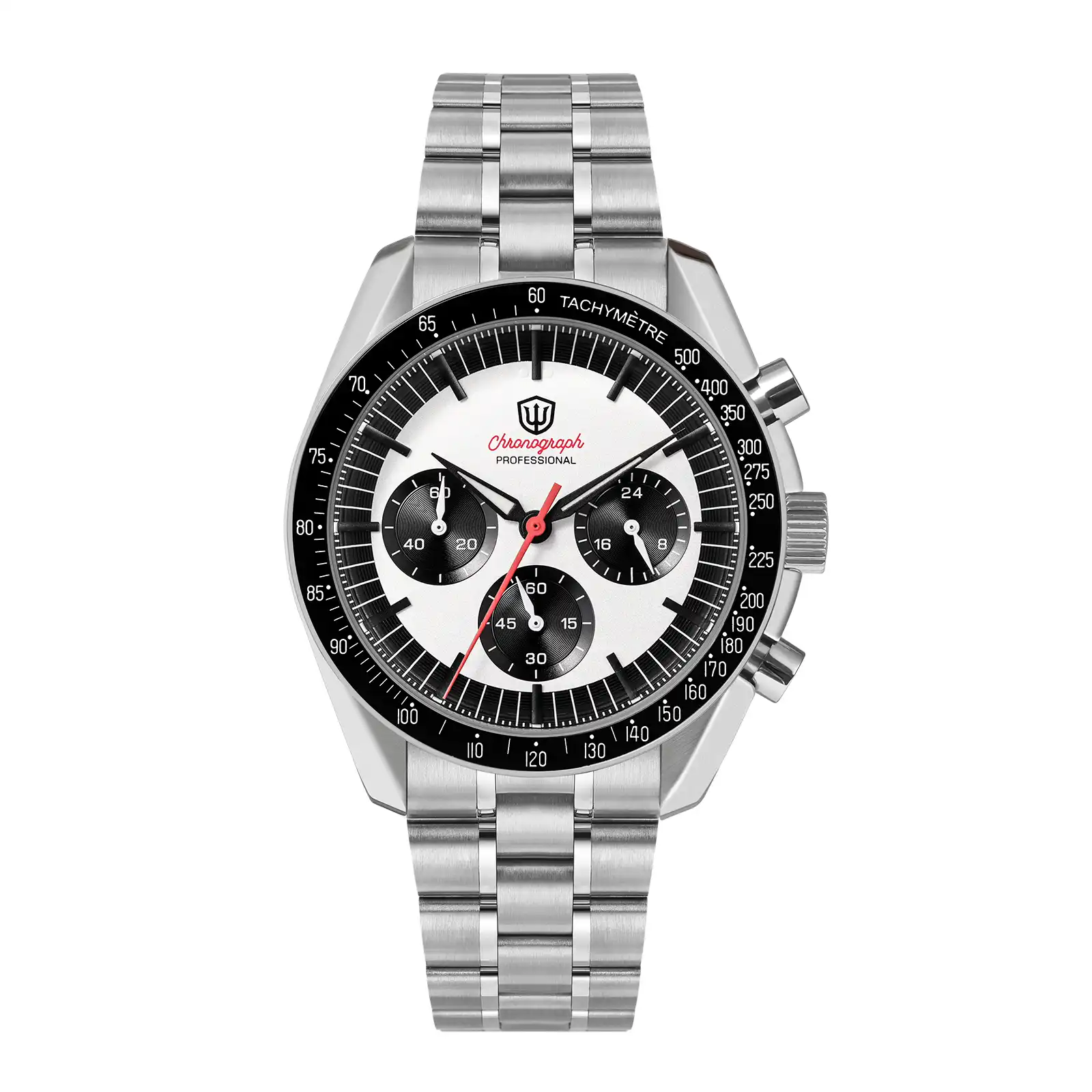 Watchdives 39mm VK63 Chronograph Watch WD1863 Stainless Steel
