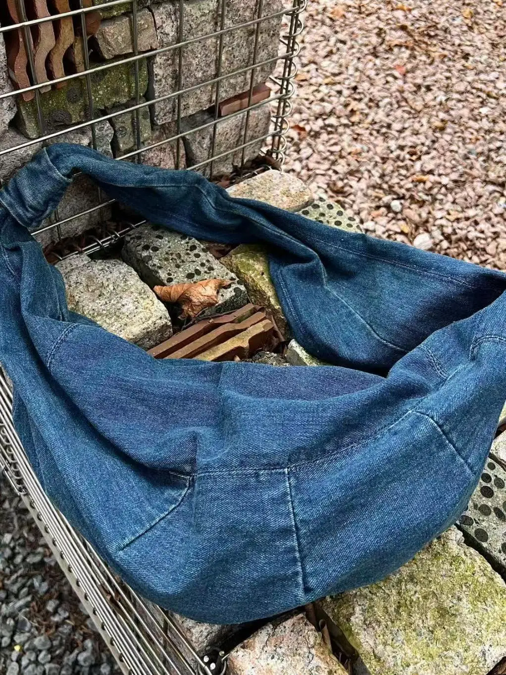 Women Denim Bag Large Capacity Strap Adjustable Crossbody Sling Bag Vintage Messenger Bags Casual Shopper Bags 2025 Shoulder Bag