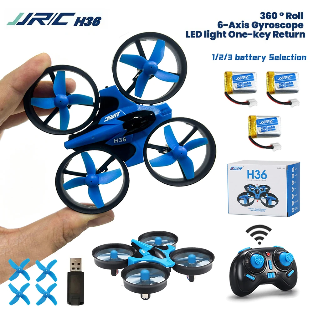 Mini Drone JJRC H36 RC Quadricoptère 4CH 6 Axes 360° pour Enfants