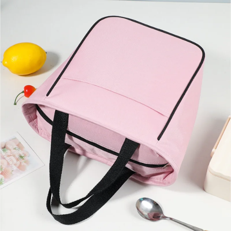 Large Thermal Insulated Bag Aluminum Foil Rice Bag Waterproof Oxford Portable Zipper Thermal Lunch Bags Camping Picnic Bag 10pcs laser packaging bag flat bath salt organizer storage bag one side clear holographic mini aluminum foil zipper bags thick