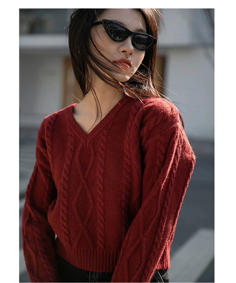 christmas-autumn-and-winter-100-pure-mountain-cashmere-sweater-female-v-neck-loose-short-knit-bottoming-shirt-animal-year-red-s