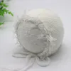 New style newborn photo hat feather edge mohair photo studio baby photo modeling handmade hat 6