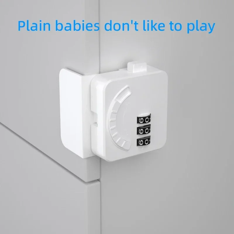 1/3pc Password Anti-Pinching Hand Cabinet Drawer Locks Plastic White Safety Buckle for  Kids Protection  Baby Safety Drawer Lock