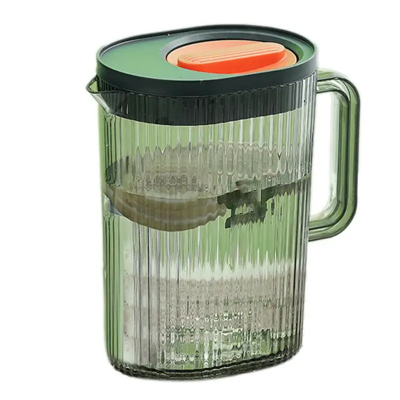 Ice Tea Pitcher 2.2L Juice Container Cold Water Jugs Cold Water Jugs Heat Resistant Drinking Pitcher Juice Container