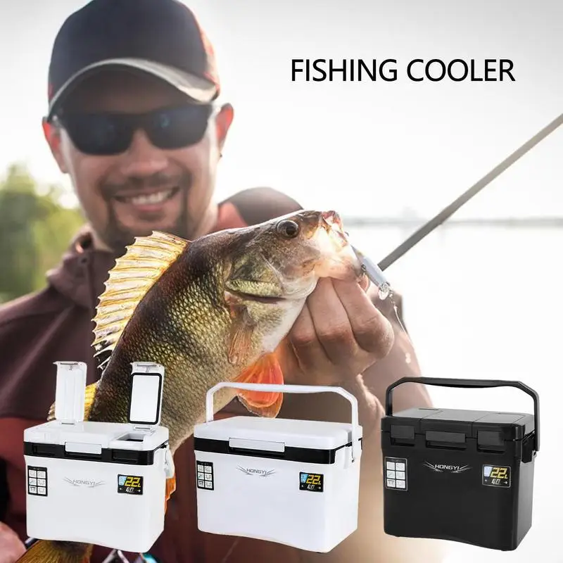

Fishing Cooler Live Bait Station Fishing Lure Box Refrigeration Case Ultra Light Protable Outdoor Live Bait Cooler Box Tackle
