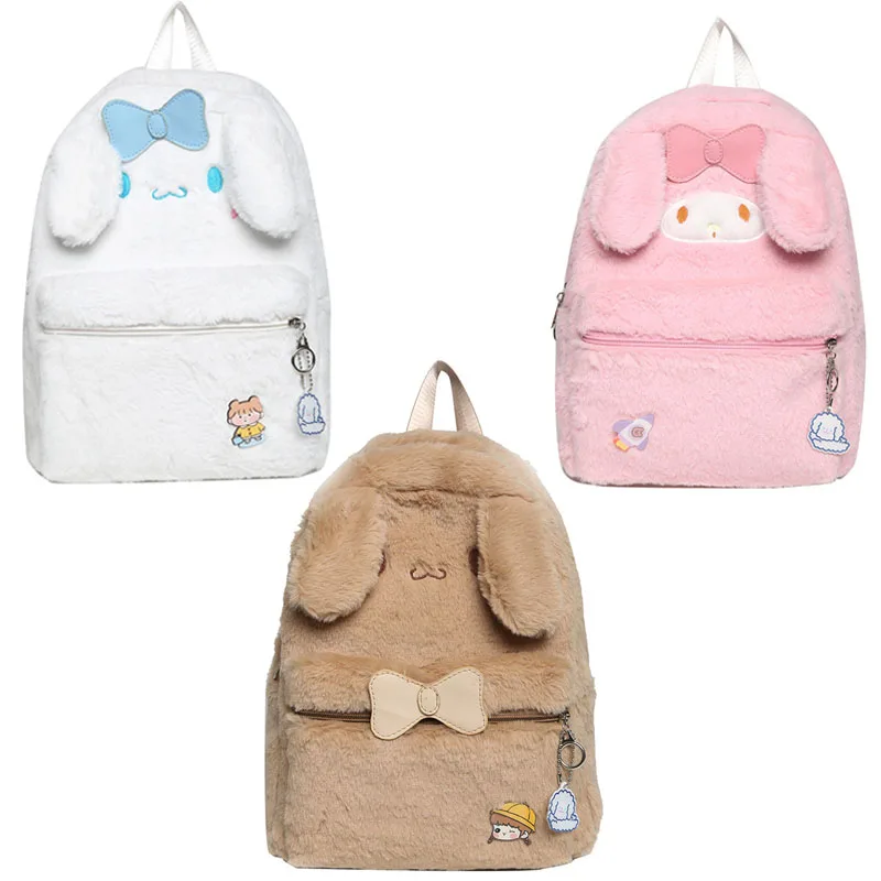 Новинка 2021 милая Sanrioed плюшевая сумка в стиле аниме Cinnamoroll Melody женская сумка-тоут