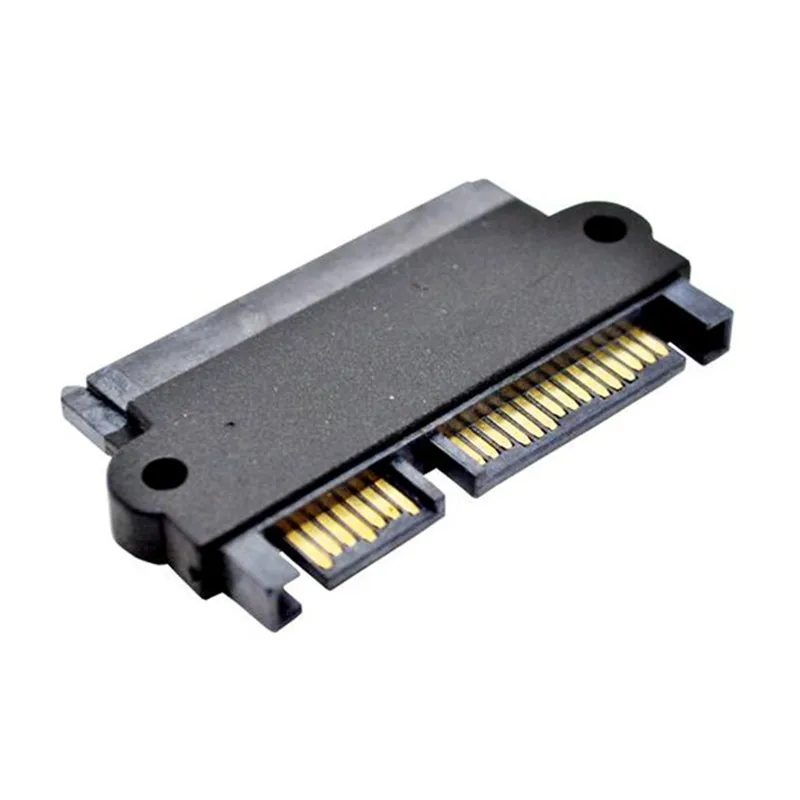 1 pcs SATA 22 Pin 7+15 Pin Male Plug To SATA 22P 7+15P Female Jack Convertor Adapter Components 22pin 7 15 pin male plug to sata 22pin female jack convertor m f adapter sas sn