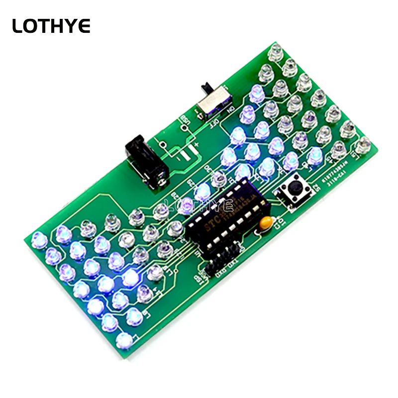รูปสินค้า ชุดสร้างนาฬิกาทราย LED ไฟฟ้า DIY เรียนรู้อิเล็กทรอนิกส์