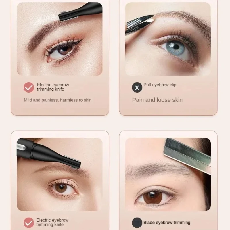 Electric Eyebrow Trimmer USB Charging Electric Face Eyebrow Hair Trimmer Mini Portable Women Body Shaver Remover care Portable eyebrow trimmer set eyebrow trimmer blade eyebrow trimmer hair remover hair shaver face shaver facial hair remover