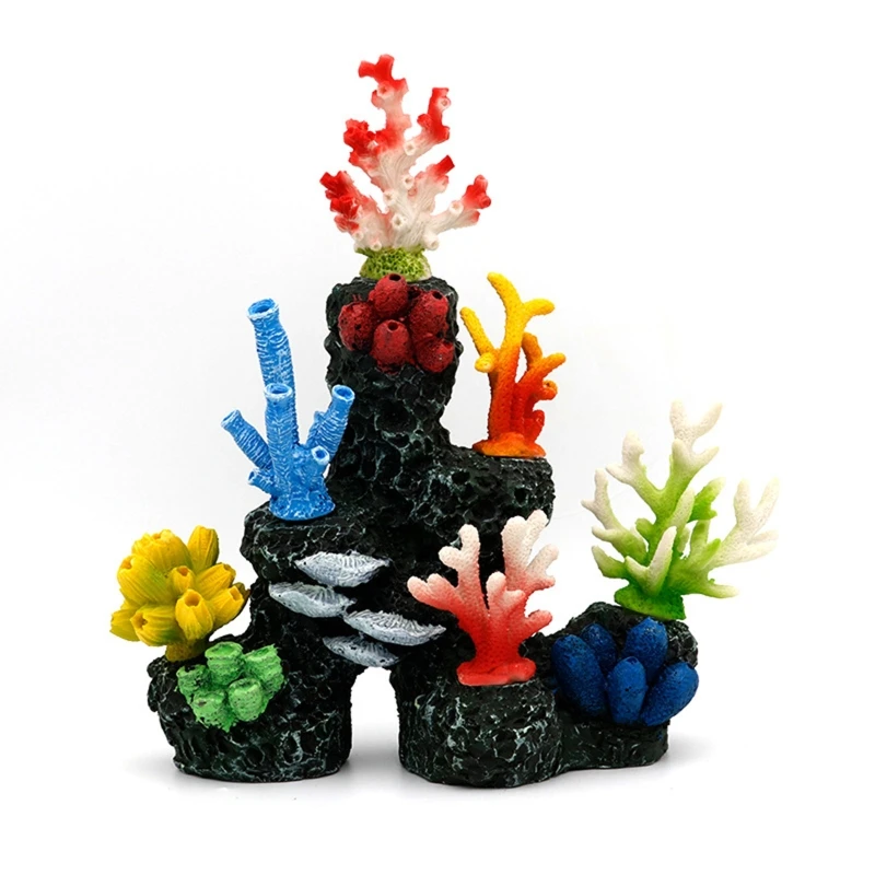 

Polyresin Coral Ornaments Aquarium Decor 8.3x3.0x9.1 Inch Artificial Coral Ornament Fish for Tank Coral Dropship