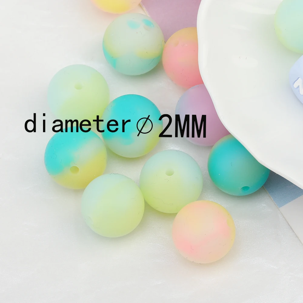 Cordial Design 100Pcs 15MM Choose/Silicone Material Beads/Baby Edible Beads/Chewable/Neon Colors/Jewelry Accessories - cordial