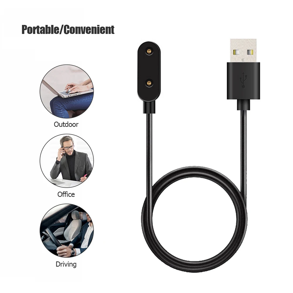 USB Magnetic Charging Cable 1M Smartwatch Fast Charging Cable Charger Adapter Charge Cord for Huawei Band 7/Honor Band 6/6 Pro