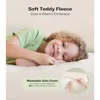 83" Sofas for Living Room, Comfy Love Seat Couches, Teddy Fleece Loveseat All-Wood Sofa, 2 Pillow Included, Children's Sofas 4
