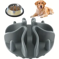 1Pc Soft Silicone Slow Feeder Puzzle Dog Bowl Insert-Stimulates Mind & Promotes Healthy Digestion Suitable for all sizes 1