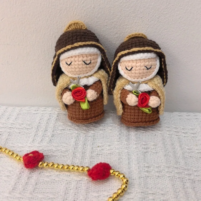 Crochet Flower Decor, Crochet Rosary for Christening, Communion, Christmas Gift