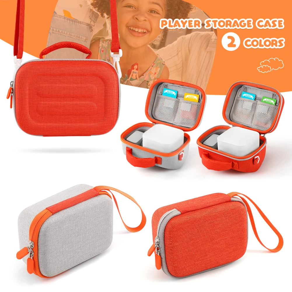 Carrying Organizer Bag Shockproof for Yoto Mini Hold Up To 20 Cards/Charging Cable for Children’s Speaker Plays Audiobook Cards