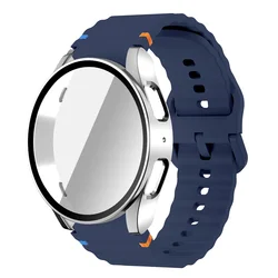 Bracciale in silicone deluxe con protezione in vetro temperato e custodia