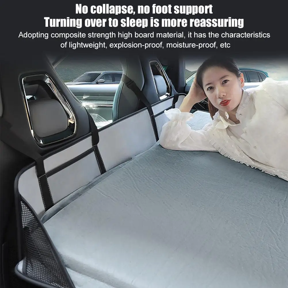 Car Camping Bed Pad Foldable Travel Mattress Non Inflatable Car Extra Long Mattress Universal For Tesla Model Y/3 Ford Honda Mat 3
