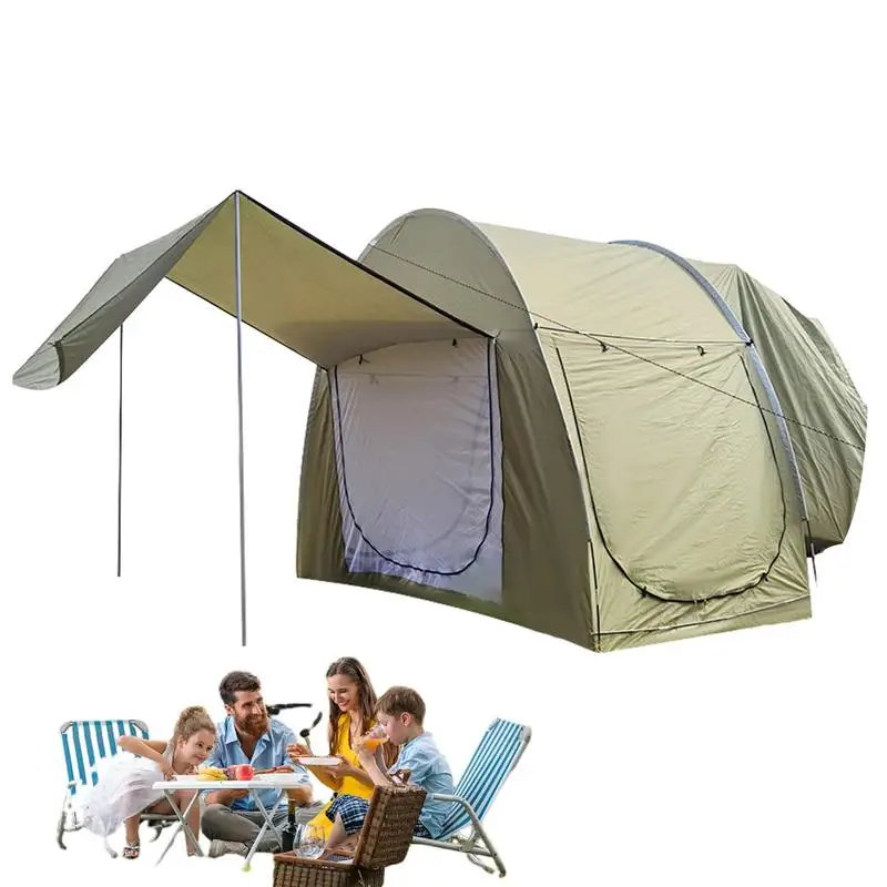 

Tailgate Tent Spacious Suv Camping Tent Hatchback Tent Blackout Tent Truck Car Roof Tent Suv Tent Attachment For 3-5 Person