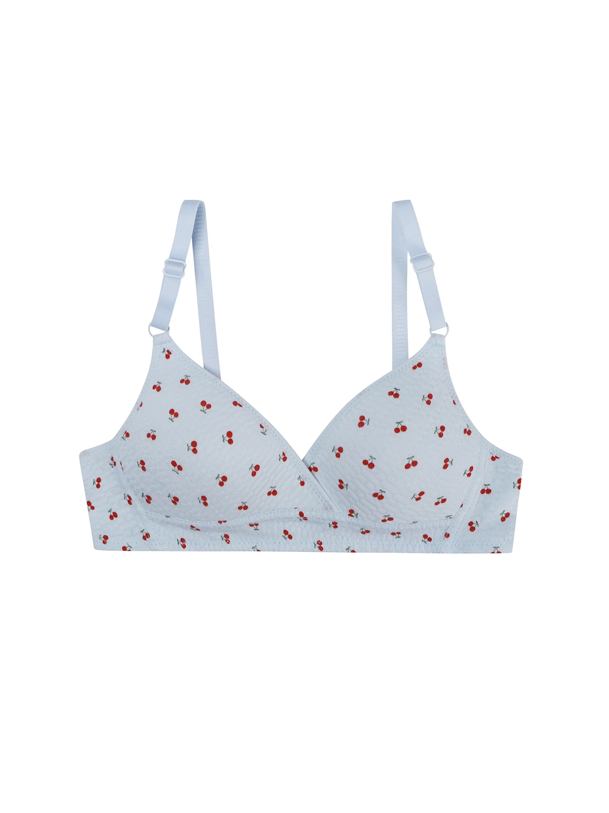 MOYISU Desire Korean Version of Sweet Cherry Print Breathable Triangle Cup Underwear Women's Thin Comfortable Anti-sag Small Bra 6